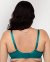 Curvy Couture Sheer Mesh Full Coverage Unlined Underwire Bra in Fanfare