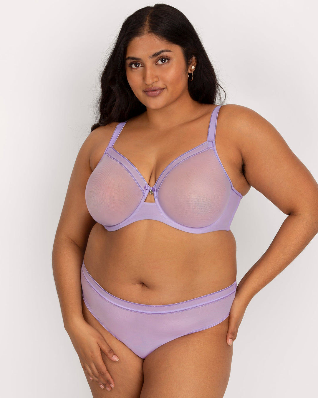Sheer Mesh High Cut Thong Panty | Love It Curvy