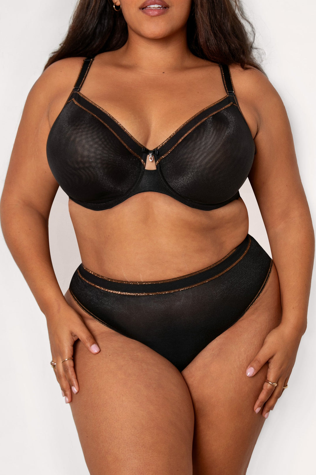 Shimmer Unlined Underwire Bra | Love It Curvy