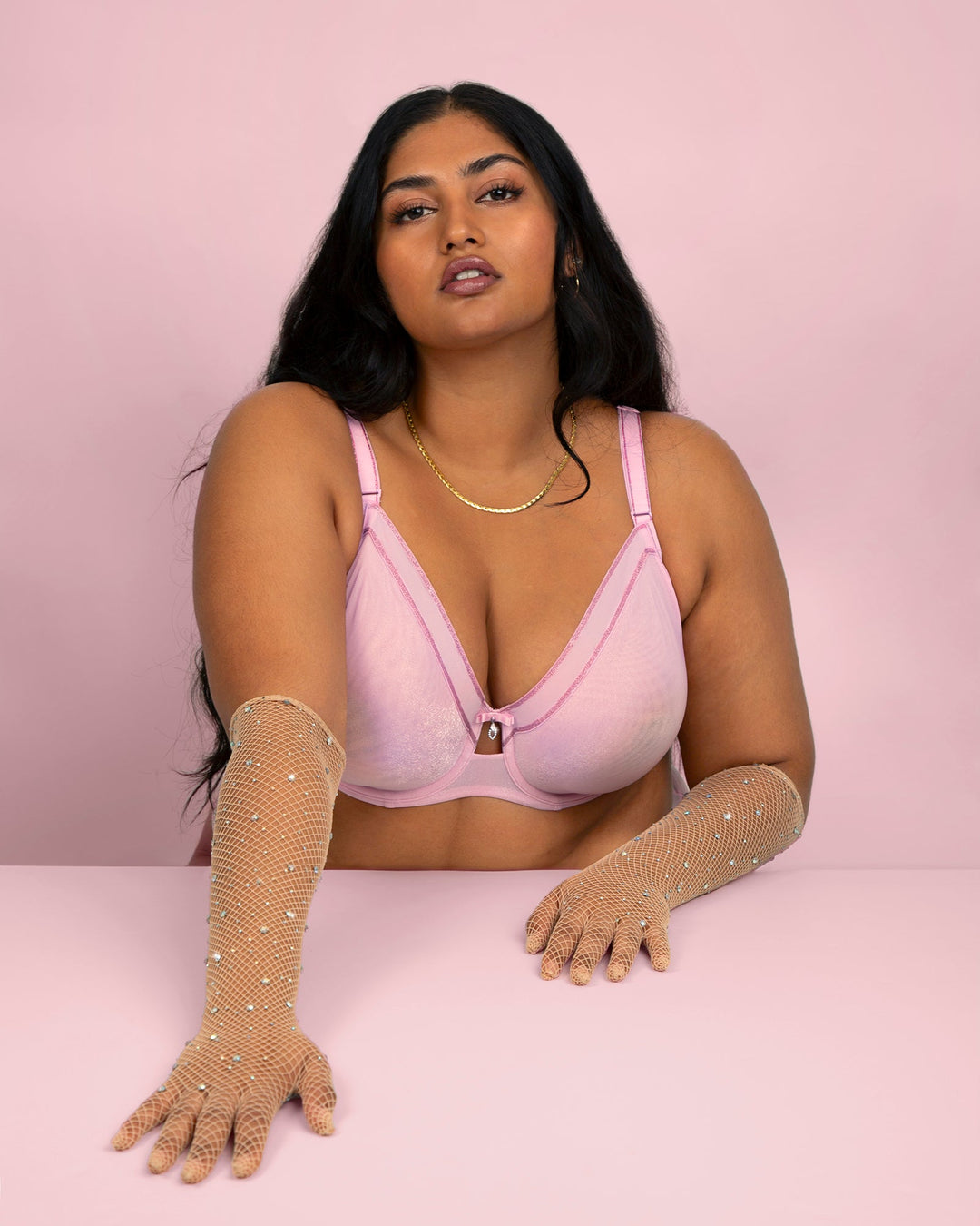 Shimmer Unlined Underwire Bra | Love It Curvy
