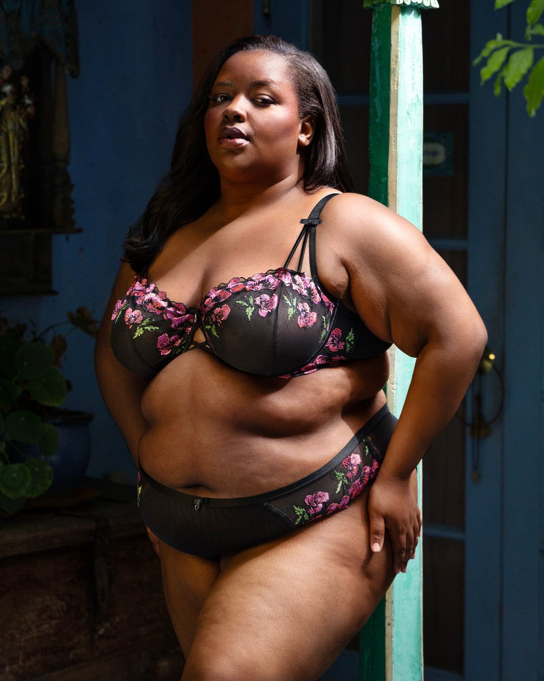 Embroidery Unlined Full Coverage Balconette Bra | Love It Curvy