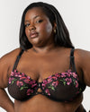 Embroidery Unlined Full Coverage Balconette Bra | Love It Curvy