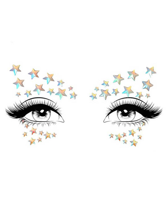 Celeste Glow in the Dark Face Jewels Sticker - Love it Curvy