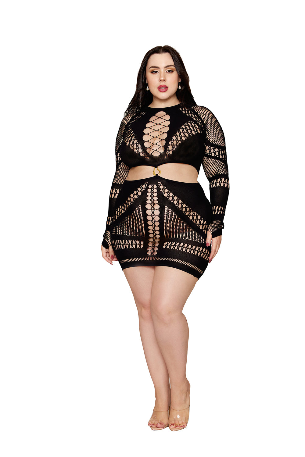 Chemise Dmnd - Queen Size - Black - Love it Curvy