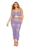 "Bodystocking Gown - Queen Size - Lavender Haze DG-0506XLAVHZQ"