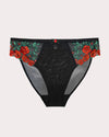 Embroidered Strappy Back Brief Panty | Love It Curvy