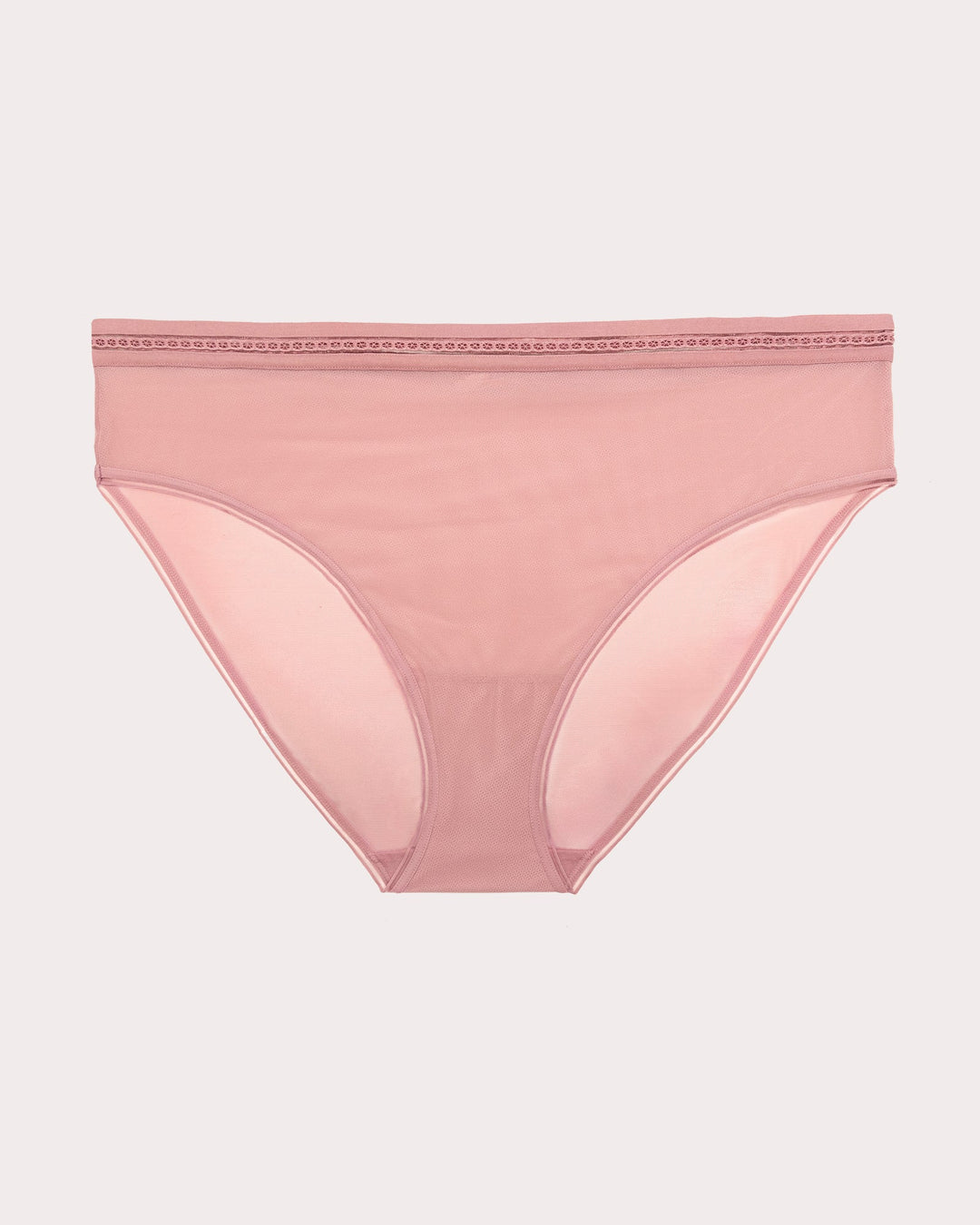Sheer Mesh High Cut Brief Panty - Wisteria