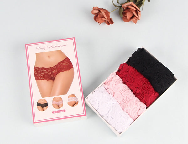 Plus Size Floral Lace Panties – 4-Pack | Love It Curvy