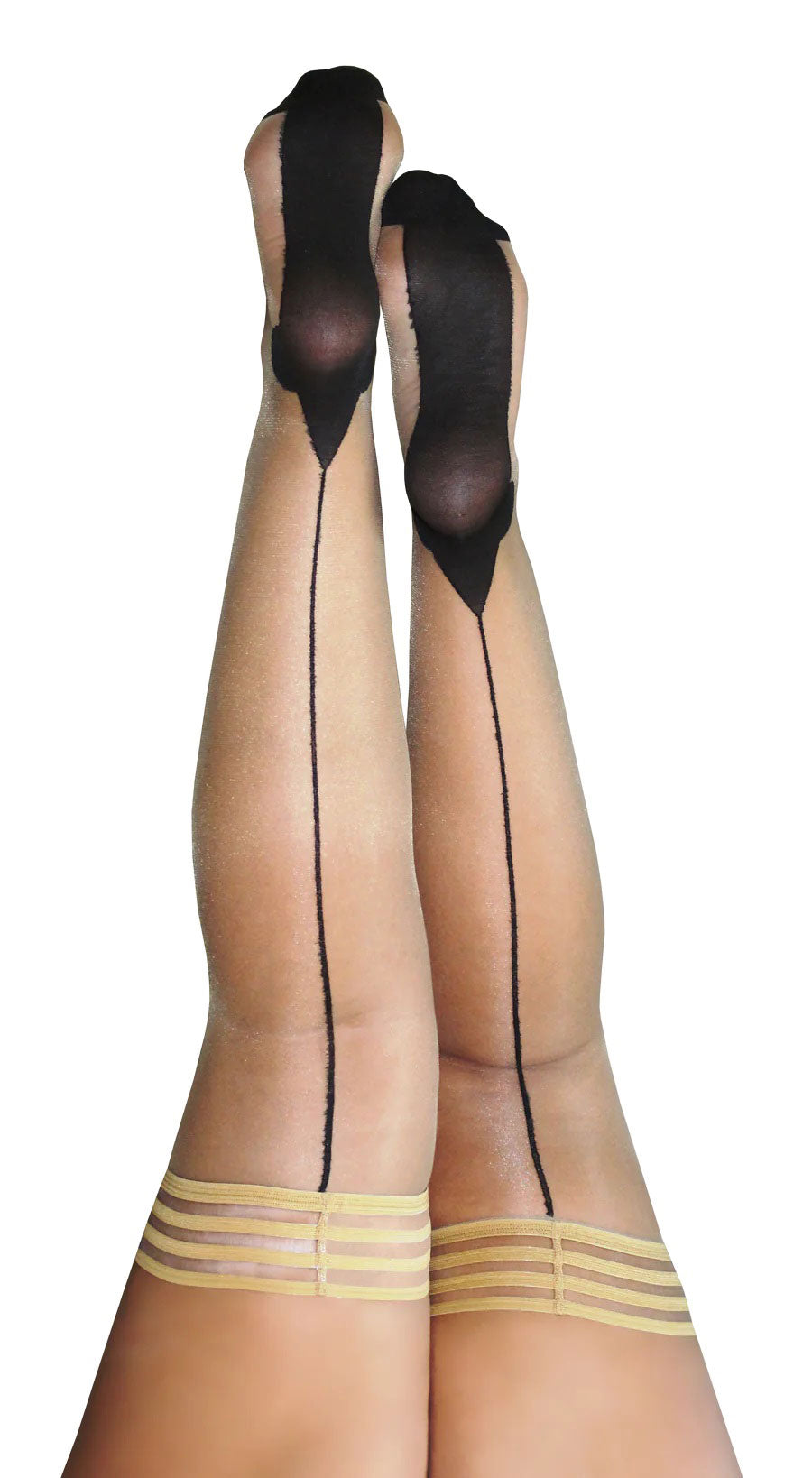 Ruby - Cuban Heel Thigh High - Size D - Nude - Love it Curvy