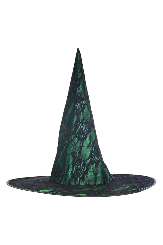 Green Lace Witch Hat - Love it Curvy