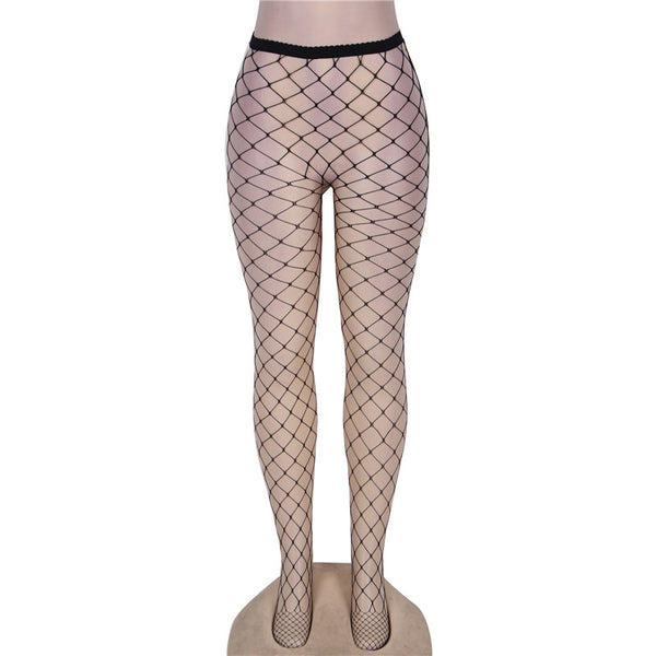 Black Fence-Net Pantyhose | Love It Curvy