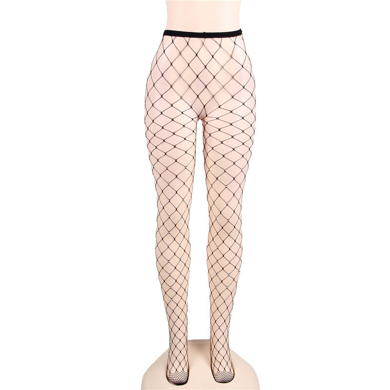Fashion Black Sparkle Fishnet Pantyhose | Love it Curvy