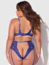 Harlow Lace Underwire Bra & High Waist Backless Panty Set from Love It Curvy