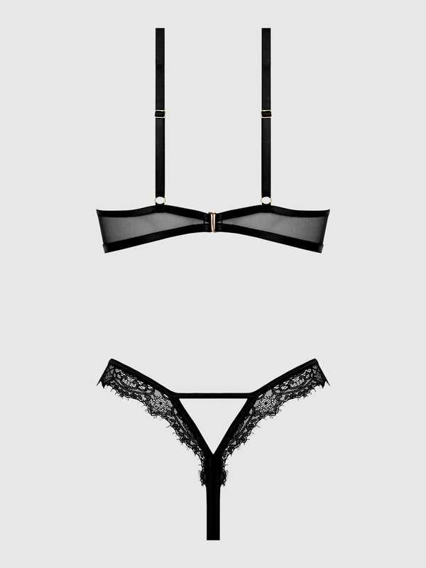 Nadia Lace & Mesh Cutout Teddy from Love It Curvy