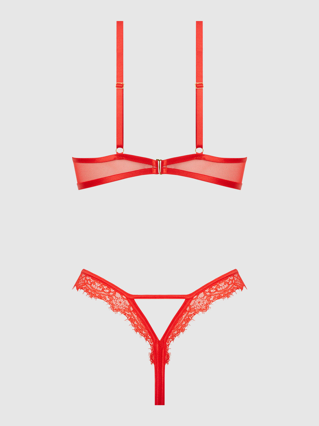 Nadia Lace & Mesh Cutout Teddy from Love It Curvy