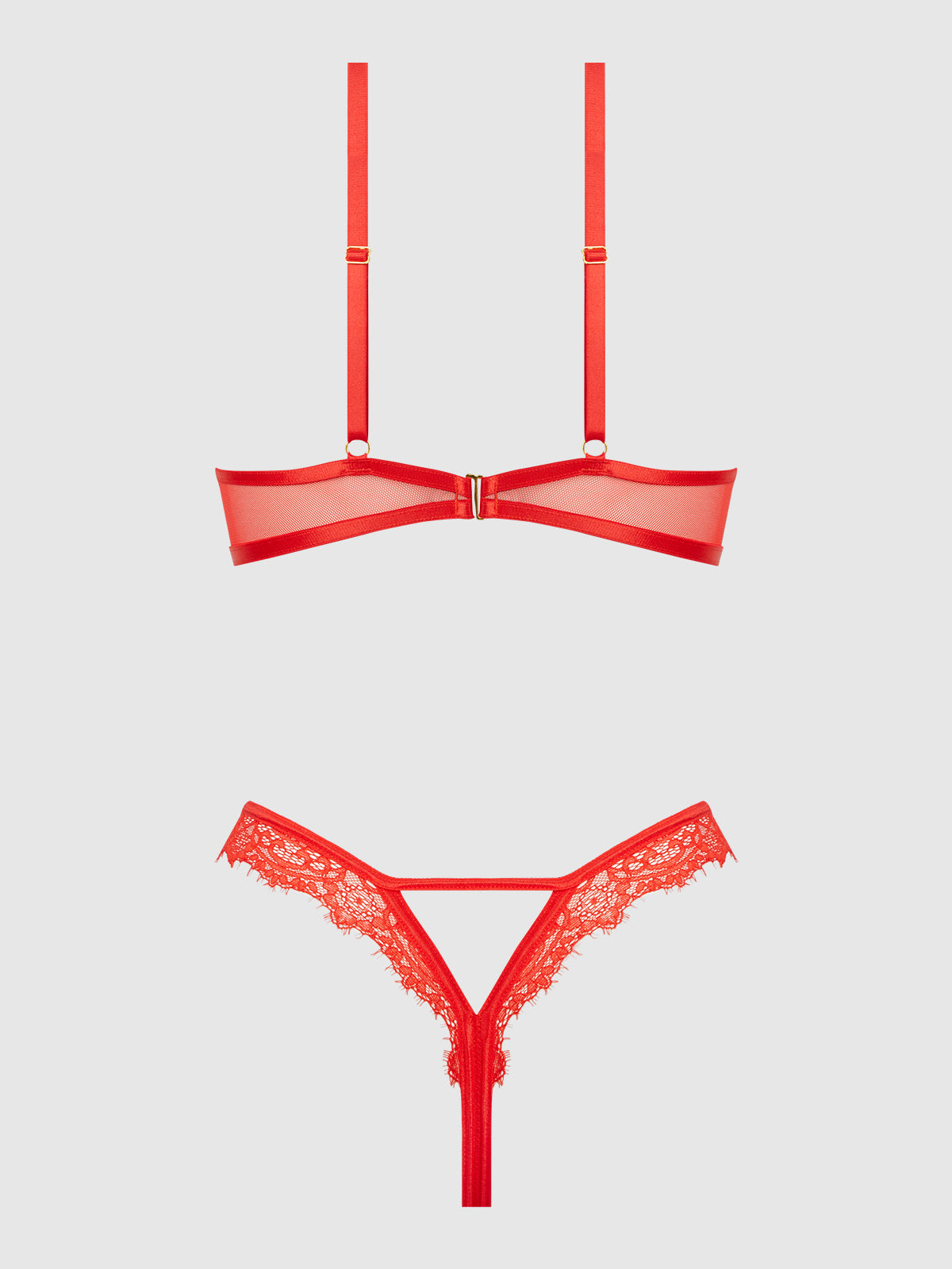Nadia Lace & Mesh Cutout Teddy from Love It Curvy