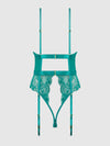 Helena Lace & Satin Wireless & Open Back Teddy from Love It Curvy