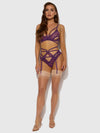 Bianca Strappy Lace Bra, Garter & Hipster Set from Love It Curvy