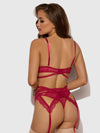 Bianca Strappy Lace Bra, Garter & Hipster Set from Love It Curvy