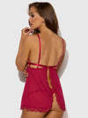 Bianca Lace & Mesh Open Cup Babydoll & Tie Side Thong Set from Love It Curvy
