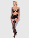 Natasha Micro & Lace Bra, Garter Skirt & G-String Set from Love It Curvy