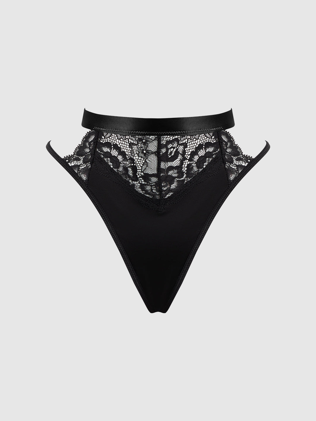 Natasha Satin &amp; Lace Bow Tie G-String from Love It Curvy