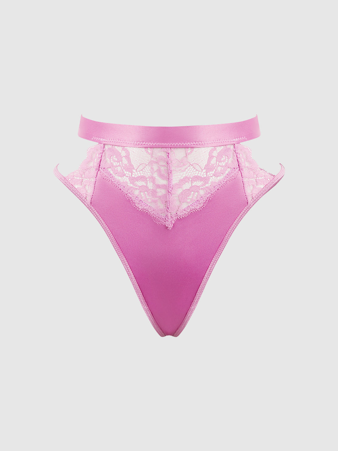 Natasha Satin &amp; Lace Bow Tie G-String from Love It Curvy