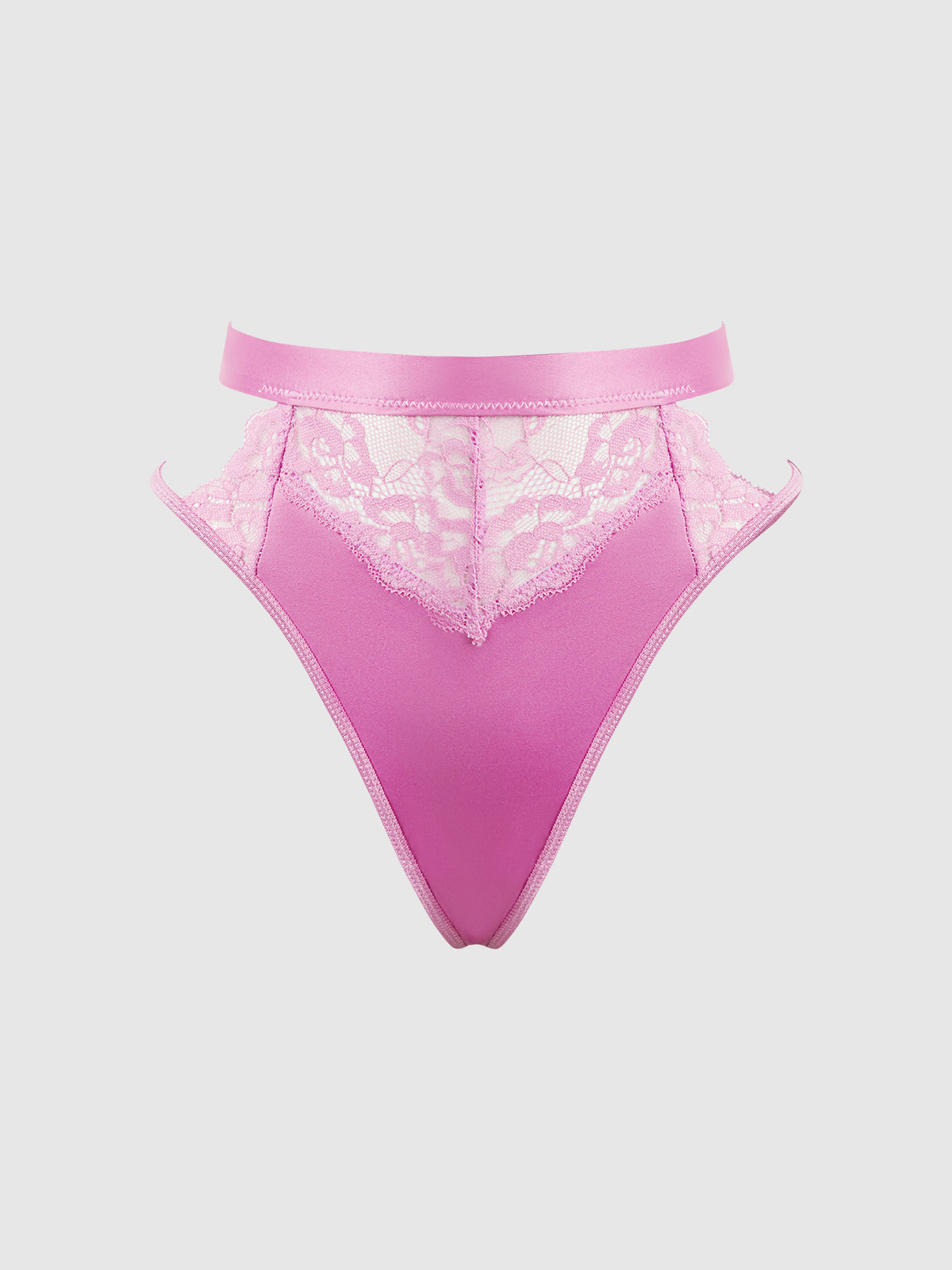 Natasha Satin & Lace Bow Tie G-String from Love It Curvy