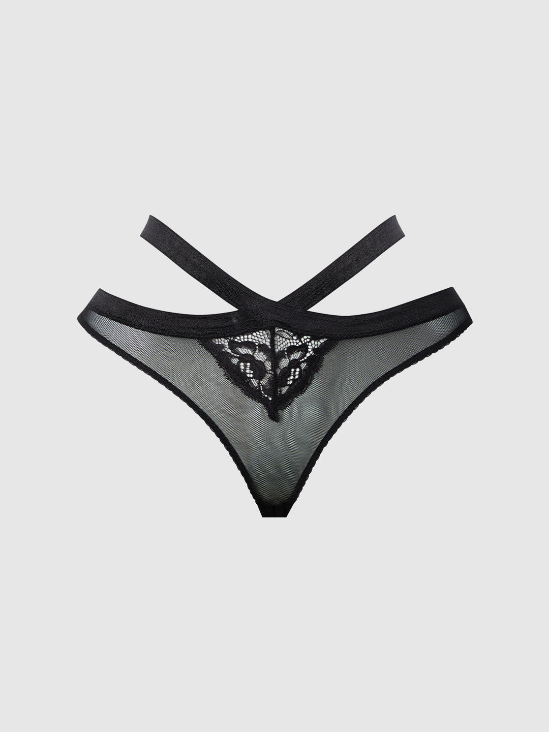 Natasha Lace &amp; Mesh Strappy Hipster from Love It Curvy