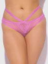 Natasha Lace & Mesh Strappy Hipster from Love It Curvy