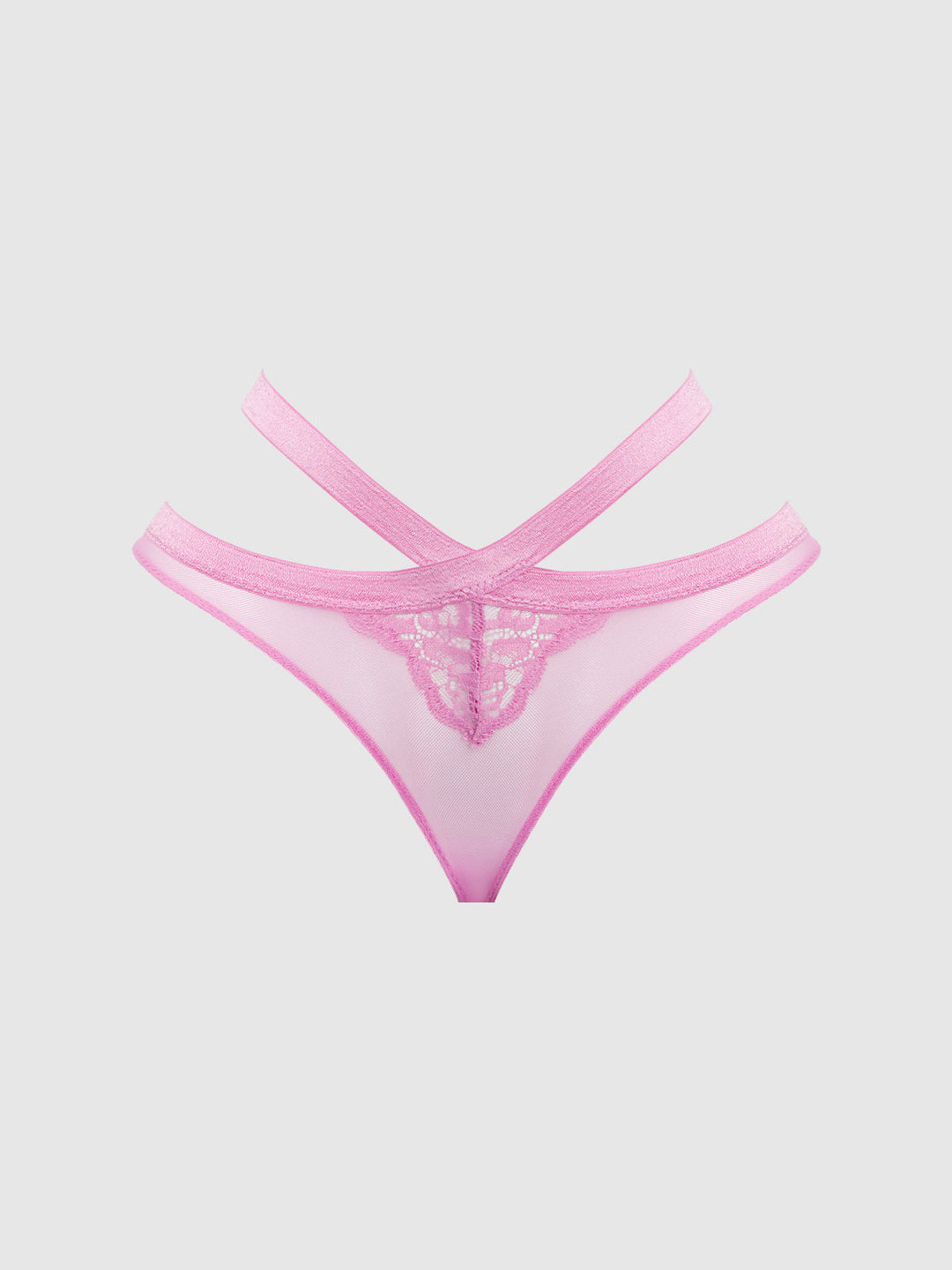 Natasha Lace &amp; Mesh Strappy Hipster from Love It Curvy