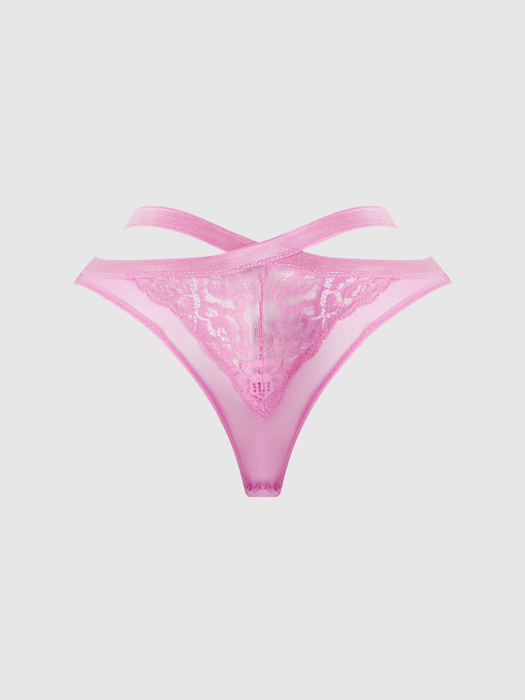 Natasha Lace & Mesh Strappy Hipster from Love It Curvy