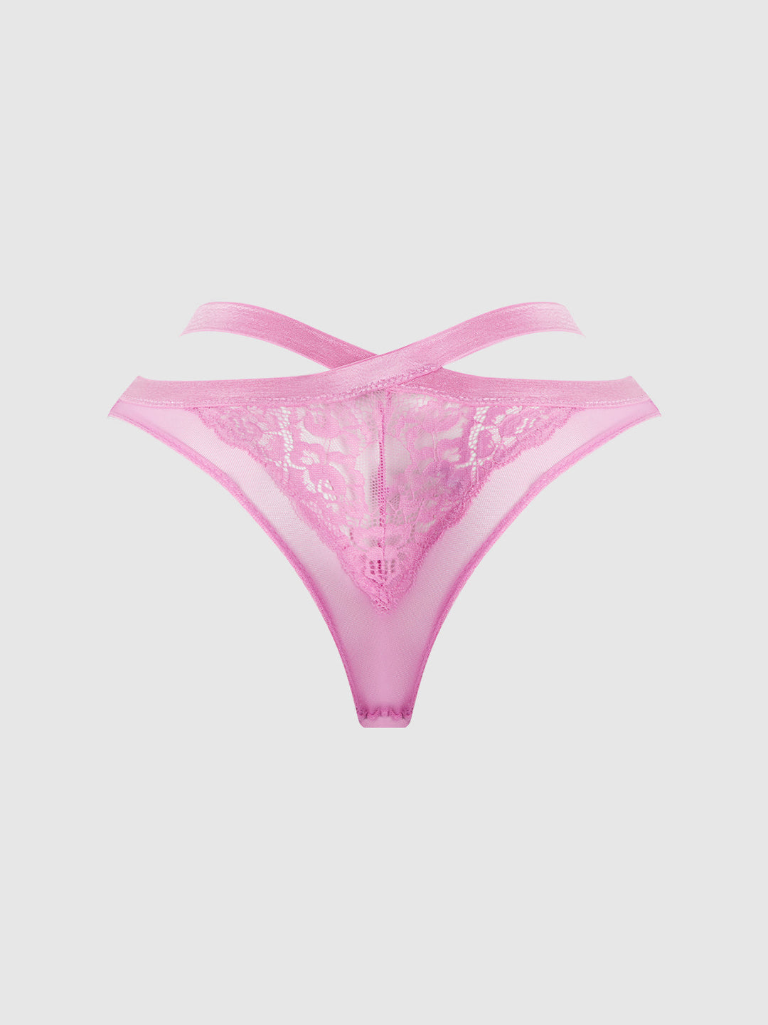Natasha Lace &amp; Mesh Strappy Hipster from Love It Curvy