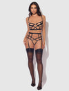 Devon Open Cup Bra & Crotchless & Backless Hipster Set from Love It Curvy