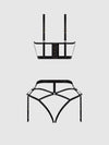 Devon Open Cup Bra & Crotchless & Backless Hipster Set from Love It Curvy