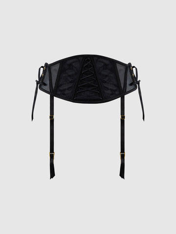 Gia Lace Garter Belt | Love It Curvy