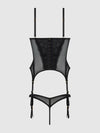 Vivienne Lace & Mesh Bustier & G-String Set from Love It Curvy