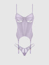 Vivienne Lace & Mesh Bustier & G-String Set from Love It Curvy