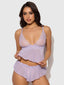 Vivienne Lace & Mesh Cami & Tap Short Set from Love It Curvy
