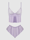 Vivienne Lace & Mesh Cami & Tap Short Set from Love It Curvy