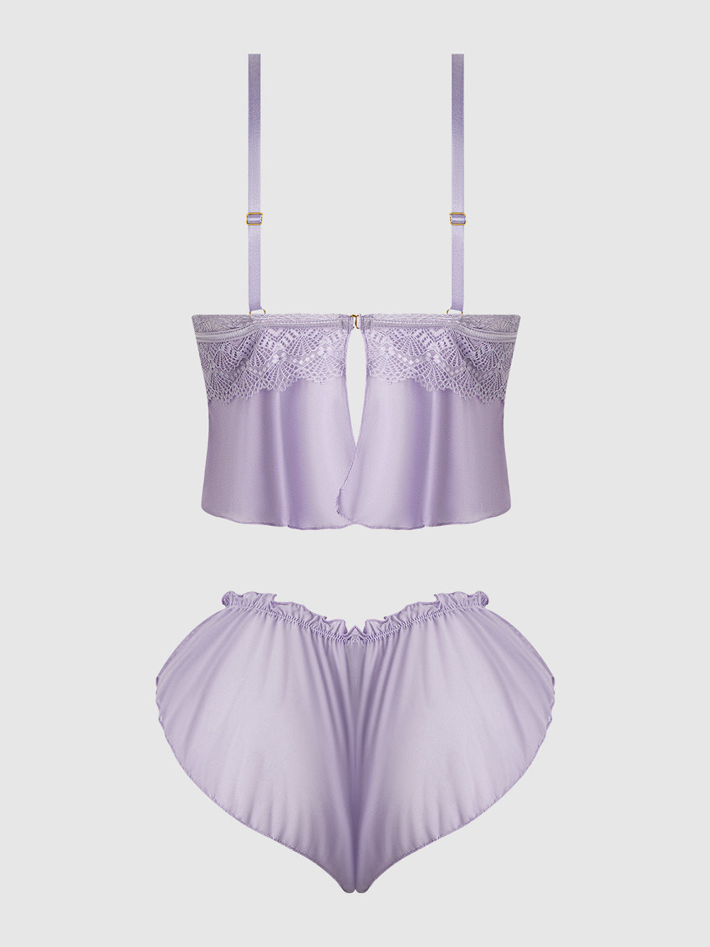 Vivienne Lace & Mesh Cami & Tap Short Set from Love It Curvy