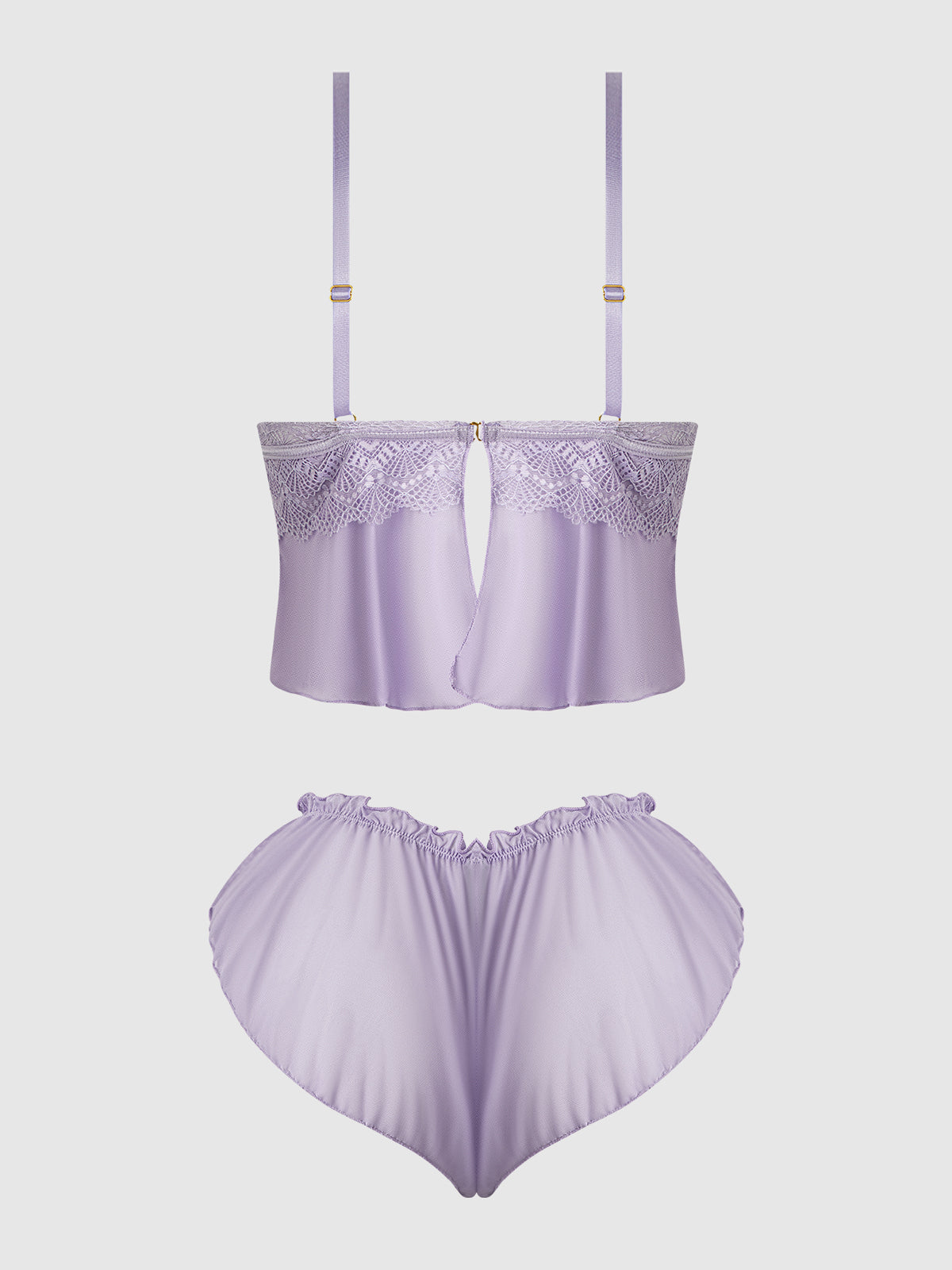 Vivienne Lace & Mesh Cami & Tap Short Set from Love It Curvy