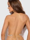 Rhinestone Draped Halter Bralette from Love It Curvy