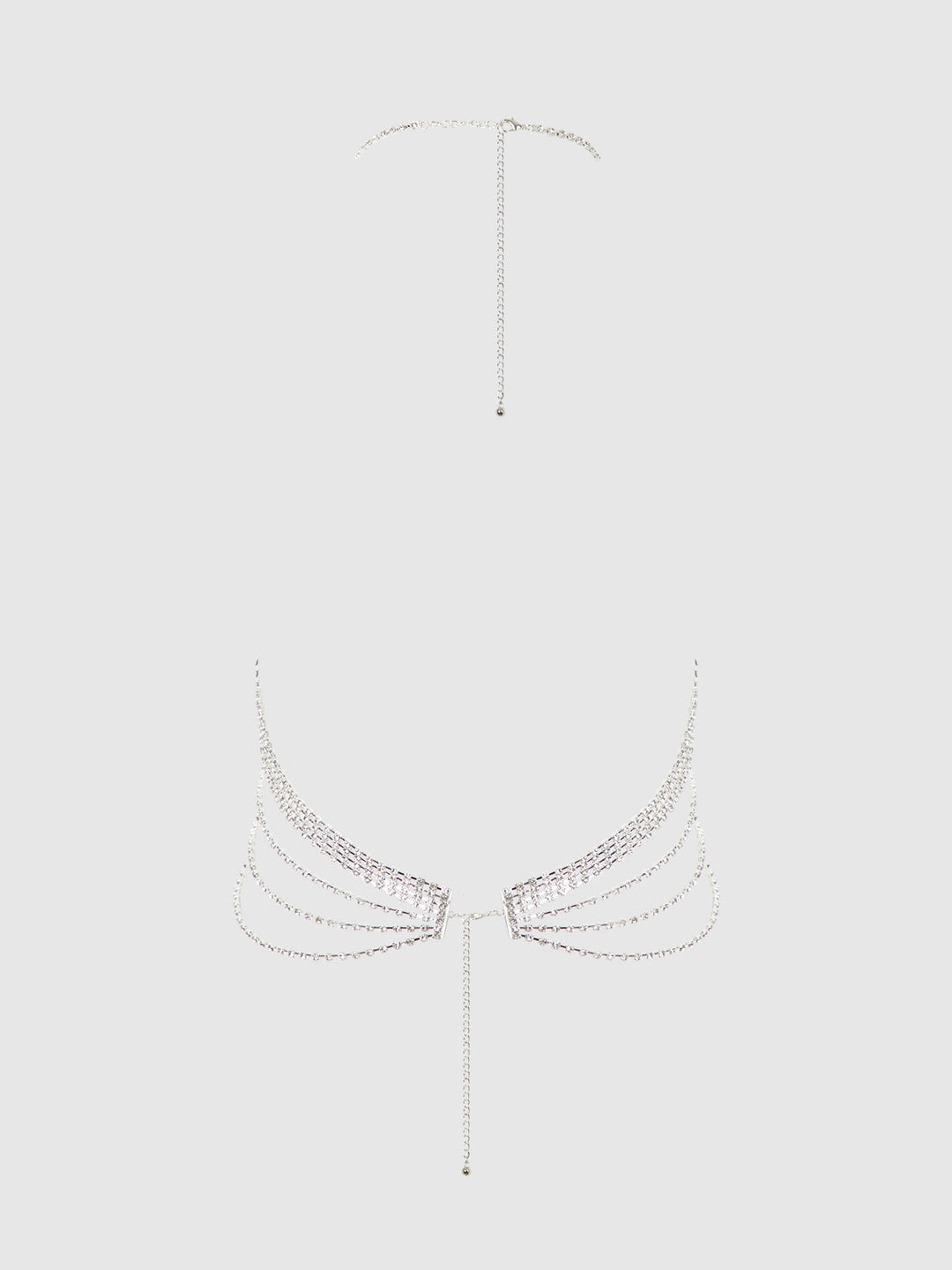 Rhinestone Draped Halter Bralette from Love It Curvy