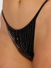 Rhinestone Vertical Thong from Love It Curvy