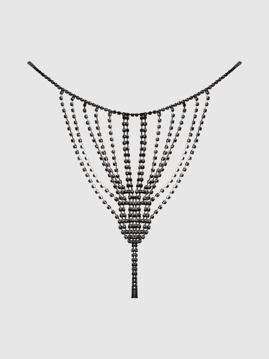 Rhinestone Vertical Thong from Love It Curvy