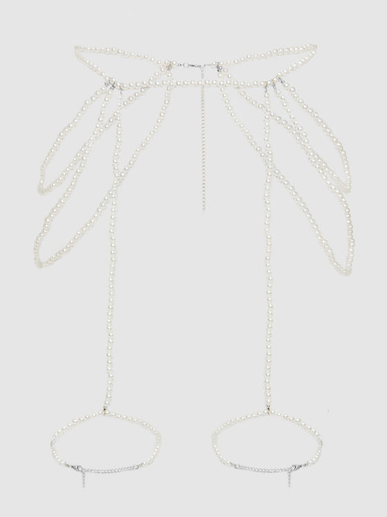 Love It Curvy Pearl Draped Garter