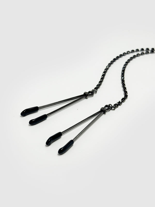 Rhinestone Dangle Clamps from Love It Curvy