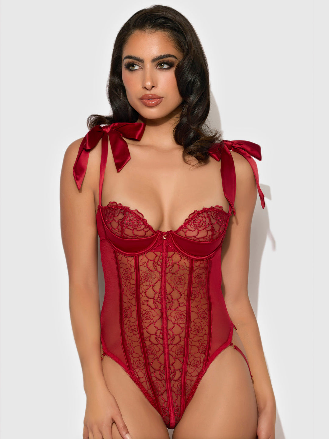 Rosalie Embroidered Lace Teddy from Love It Curvy