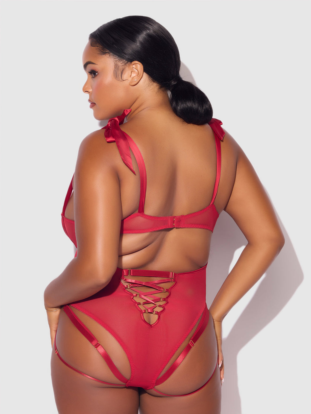 Rosalie Embroidered Lace Teddy from Love It Curvy